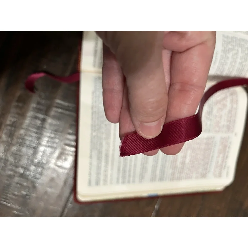 1975 Holy Bible KJV Open Bible Edition James Robison Senders Red Leather